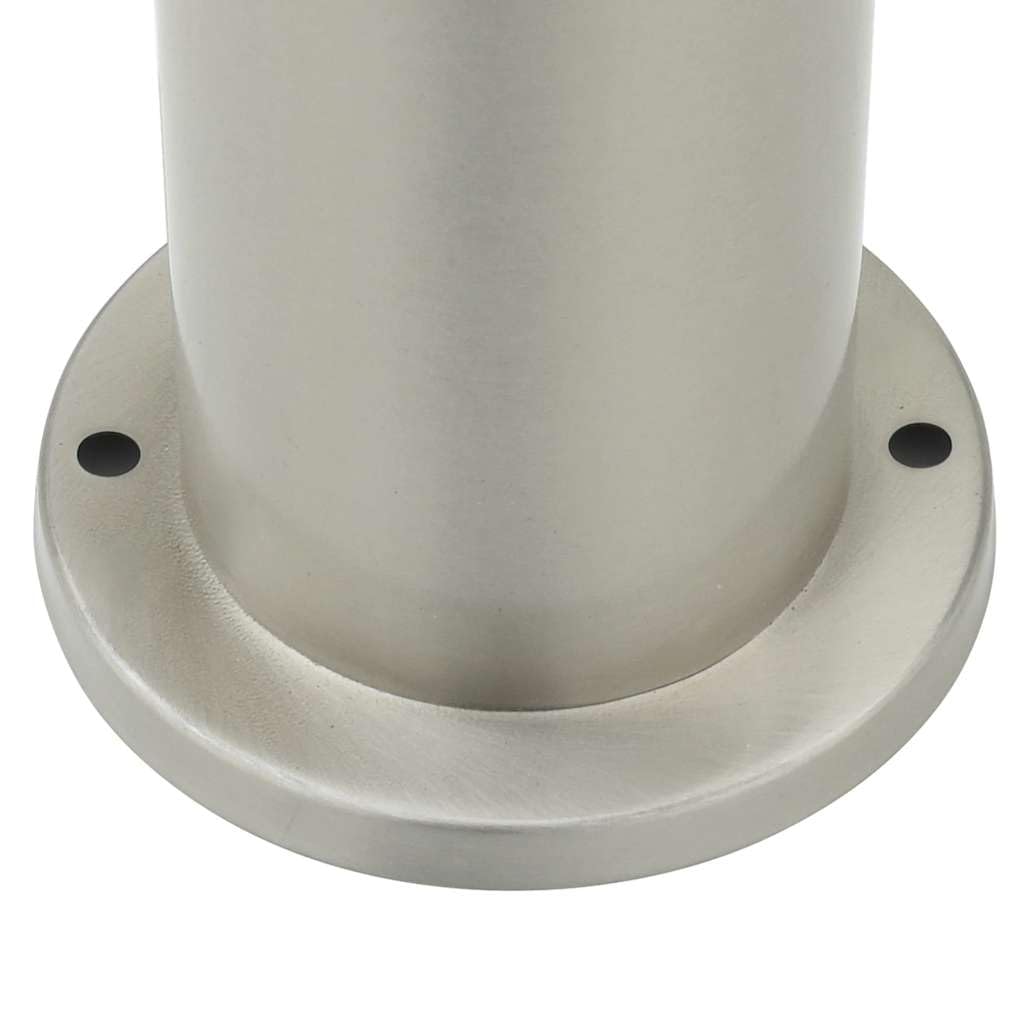 Juego de 3 lámparas de bolardo de acero inoxidable, 80 cm, con sensor de movimiento PIR y enchufe integrado, IP44, para exteriores, terraza, camino, iluminación