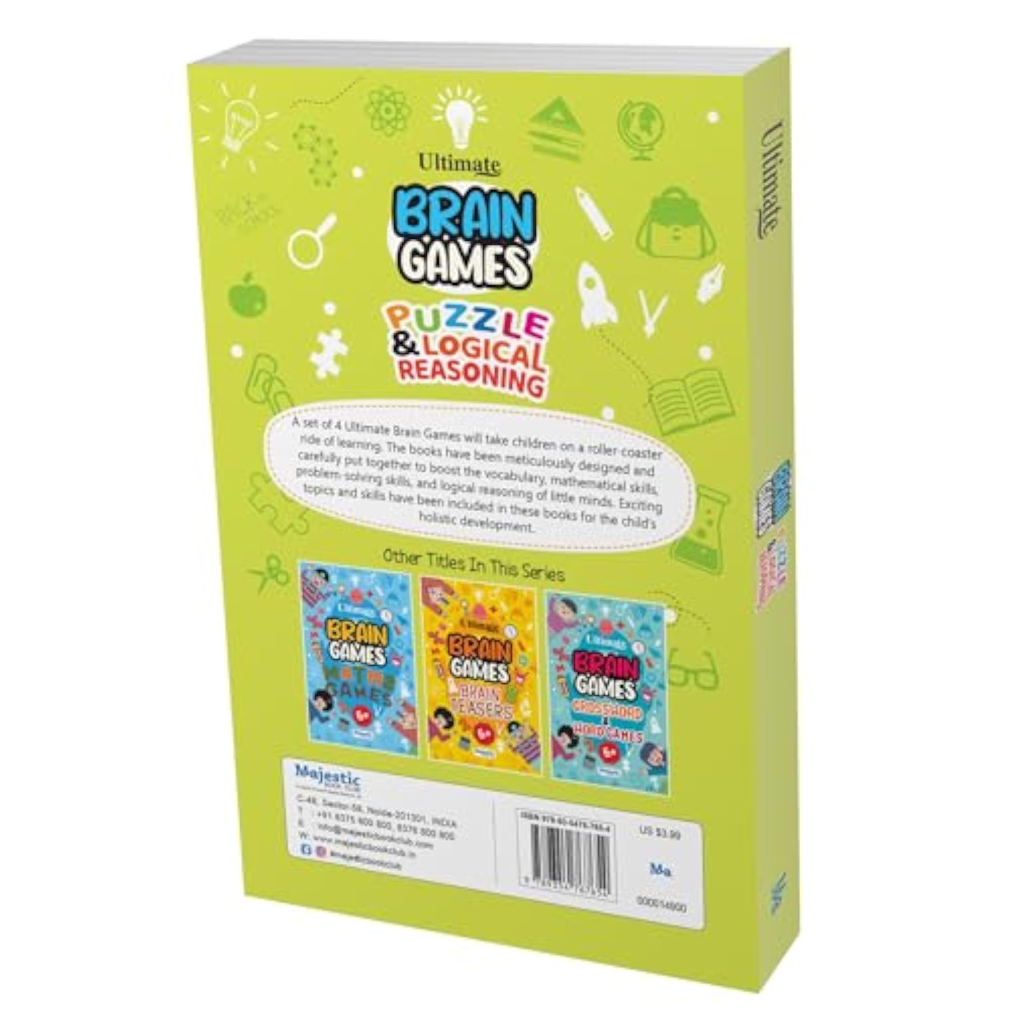 Puzzle & Logical Reasoning Ultimate Brain Games for Ages 6+, 120+ Puzzles