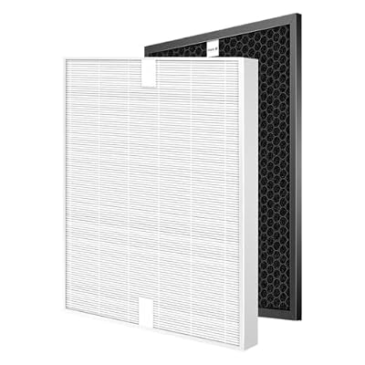 JXHOENGPO Air Purifier Filter Replacement, Compatible with Electrolux, for EAP150 EAC203 EAC215 EAC103 EAC003 Activated Carbon and HEPA Filter Set