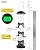 iBorn Metal Bird Feeders Black Wild Bird Feeder for Outdoors Hanging All Metal Black Finishing 15 Inch 6 Port(Seed is not Included)