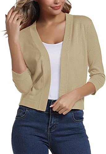 Urban CoCo Women's 3/4 Sleeve Cropped 