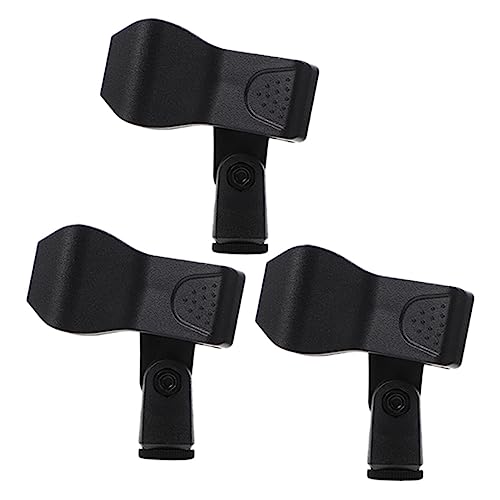 GALPADA 3Pcs Durable Microphone Clips Mic Holder for Microphones Non Slip Design Portable and Lightweight for Home and Studio Use