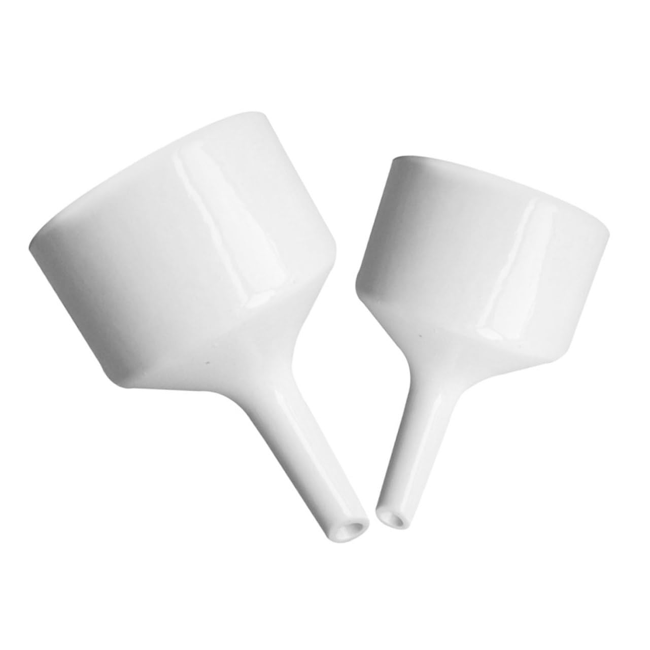 CHILDWEET 2pcs Buchner Funnel Scientific Funnel Filling Funnel Laboratory Funnels Funnel for Lab Laboratory Filter Funnel Filter Funnels for Lab Liquid Funnel Ceramics White
