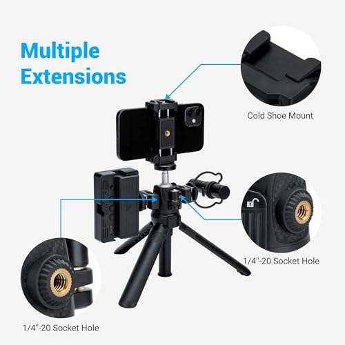 Image of JJC Extendable Mini Tripod & Selfie Stick for Sony ZV-1F ZV-1 ZV-E10 A6100 | for Sony ZVE10 II ZV1F ZV-1 II ZV1 RX100 VII A6100 A6400, Canon PowerShot V1 SX740 HS G7X III II EOS R100 R50 & More
