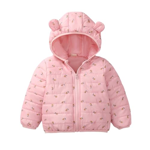 Kleinkind Jungen Mädchen Wintermantel Kapuzenjacke mit Reißverschluss Warme Oberbekleidung für Outdoor Aktivitäten (6-12 Months)