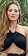 Wickel Look Bustier Ketten Neckholder Crop Top One Size (Einheitsgröße)