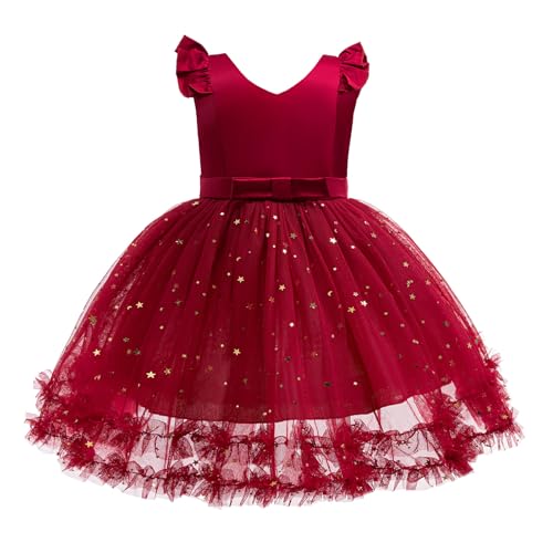 Princess Dress for Girls, Floral Tulle Flower Girl Dress, Birthday Wedding Party Dresses Cute Summer Dresses