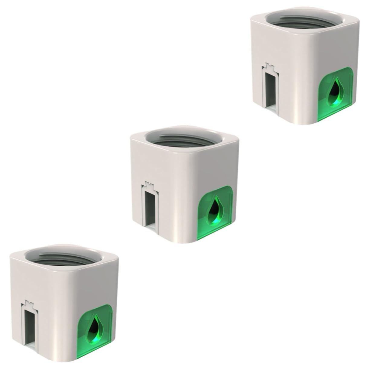 POPETPOP Lot De 3 Niveaux Deau pour Aquarium Recharge Deau Contrôleur Automatique Taille Compacte Vert