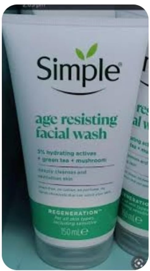Simple Lavado facial resistente a la edad Regeneración 5.1 fl oz