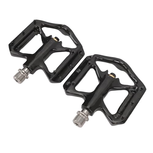 Bike Pedals Carbon Fiber 3 Bearing Anti Slip Lightweight Flat Platform Pedals for Road Mountain Bikes Durable Strong Pedal Set for Cyclists Carbon Fiber Material 92x107x16.5mm 2PCS4