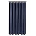 Maytex Textured Waffle Fabric Shower Curtain, Navy
