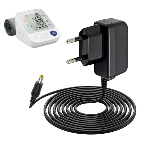 6V Netzteil Ladegerät für Omron Blutdruckmessgerät Netzadapter Ersatz Ladekabel HHP CM01 M2 M3 M4 M5 M6 M7 M8 M9 M300 M400 M500 M700 X2 X3 X4 X7 HEM 7156 Basic Comfort Smart EU Stecker