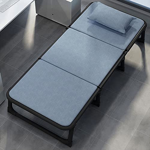 Aboron Folding Camping Cot Lounge Chair, Recliner Convertible Chairs For Indoor Outside, Folding Chaise Lounge Tanning Sunbathing Beach Poolside Porch Garden Balcony (2, Fog Blue) #TOP7