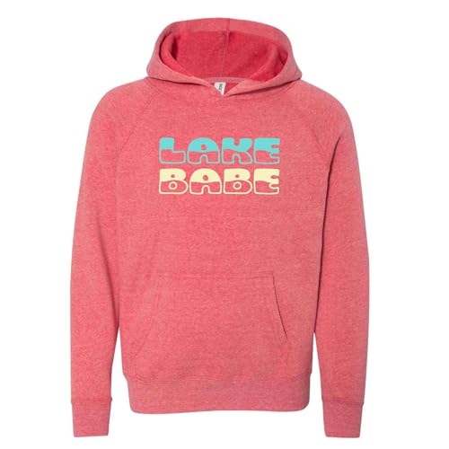 Lake Babe Shirt Hoodie Toddler Youth Lake Life Bum Sweatshirt Child Kid Gift Soft Navy Blue, Pink Turquoise Yellow2