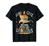 Just a Girl Who Loves Bearded Dragons T-Shirt Small