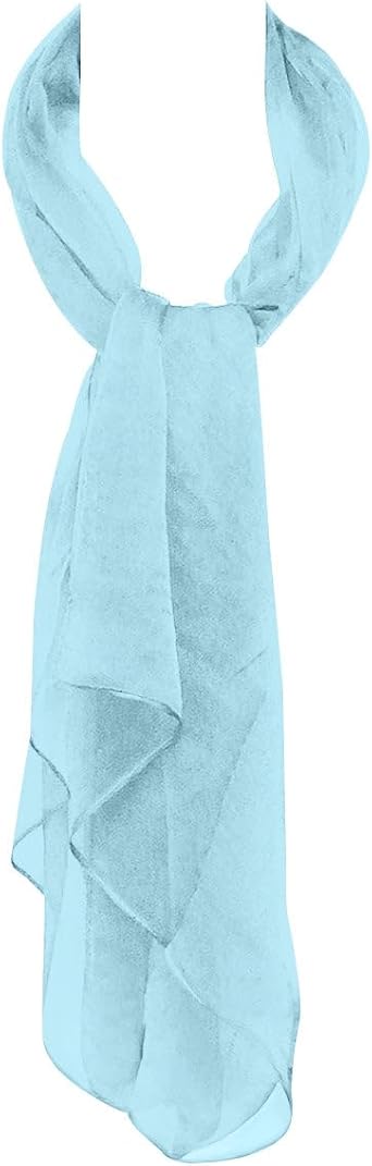 Wrapables Solid Color Silk Long Scarf