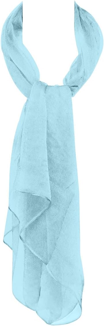 Wrapables Solid Color Silk Long Scarf