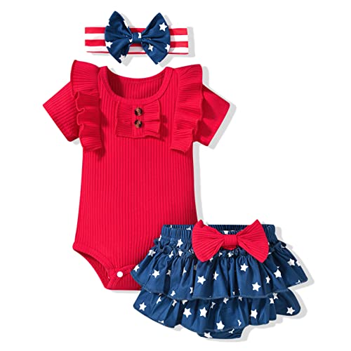 Image of Aalizzwell Newborn Infant Baby Girls Summer Outfit