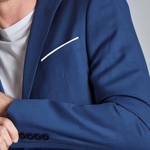 Mens Suits Slim Fit 2 Piece Wedding Prom Tuxedo Classic Blazer Jacket Pants Set3