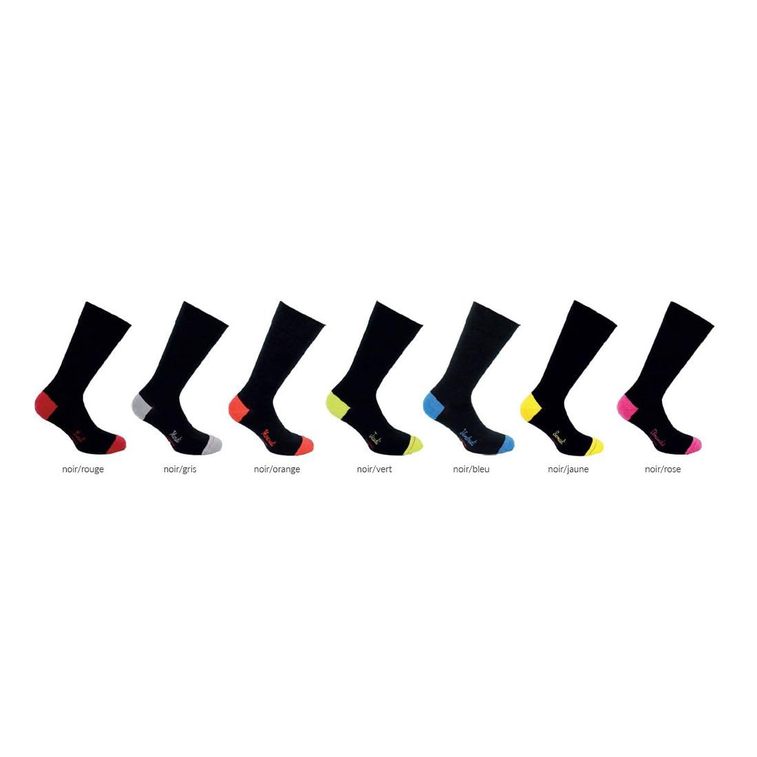 Labonal. Semainier Chaussettes. Semainier 7 paires, Coton. Multicolore. FABRIQUE EN FRANCE