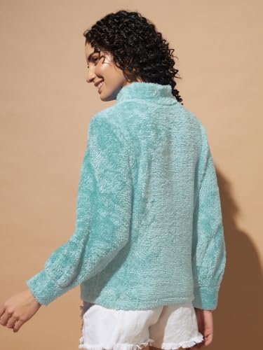 Image of THE DRY STATE Women's Fur Pull Over With High Neck