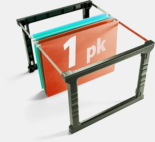 Officemate Plastic Hanging File Frame, 24-27, Letter and Legal Size, 1 Set (91970)