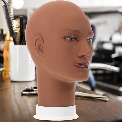 Cabeza de maniquí para secar pelucas con base estable de PVC 8