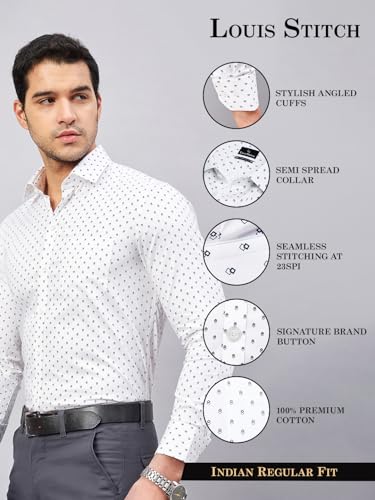Image of LOUIS STITCH Men's Cotton Regular Fit Shirt (ST-S1(26))