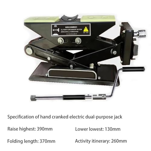 Cric ciseau pour voiture en panne : levage électrique double usage A2T