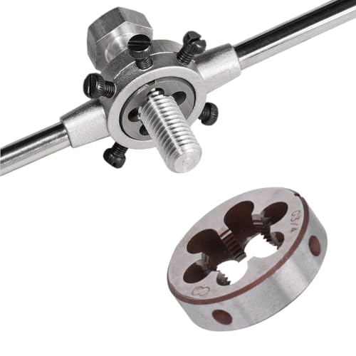 Runde Gewindeschneideisen, Legierter Stahl G3/4 Handwerkzeuge Gewindeschneider Rohrgewinde Schneideisen Außengewindeschneider Gewinde Schneiden Rohrgewindeschneider Metrisches Außengewindeschneideisen