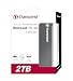 Transcend StoreJet 25C3N 2TB Externe Festplatte, Ultra-Slim 9.95mm, Aluminium-Gehäuse, USB 3.1 Gen 1, 2.5 Zoll, Eisengrau| Premium-Design für MacBook & Ultrabooks
