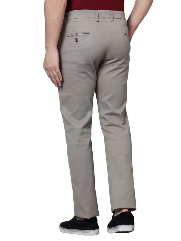 Image of Cantabil Black Solid Non Pleated Regular Fit Mid Rise Formal Trouser for Men | Formal Pants for Men | Formal Wear Regular Fit Trouser for Men (P MTRC00086)