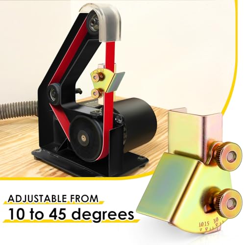 Feekoon Knife Sharpening Angle Guide for 1 x 30 Belt Sander, Adjustable Angle Guide from 10 to 45, Blade Sharpener Jig Sharp Universal Knife Angles Guides, Sharpen Exact angles(1 Pcs,Away from Belt)