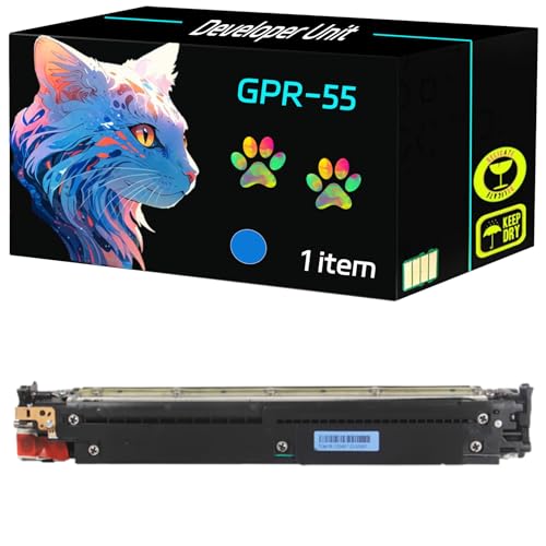 High Yield GPR-55 Developer Unit Compatible for Canon imageRUNNER Advance C5535i C5535iII C5535iIII C5540i C5540iII C5540iIII C5550i Printers, Print Clearly (1 Pack Cyan)