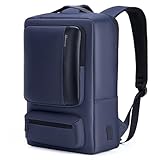 Mochila Executiva Adamantiun Shield Notebook até 15,6 polegadas bolsa Impermeável Usb Cor Azul Desenho do tecido Liso