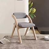 Klappstühle aus Holz mit weichen Kissen, tragbare vorinstallierte Esszimmerstühle für Gäste, Küchen, Büros, Hochzeiten und Partys