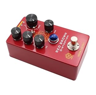 【Versatile Distortion】: The RED BROWN Distortion Guitar Bass Effect Pedal offers a wide range of distortion tones, allowing you to achieve the perfect sound for your electric guitar. Based on the renowned Wampler Pinnacle Distortion, this pedal deliv...