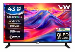 Visio World VW 109 cm (43 inches) Smartchoice Spectra Series Full HD Smart QLED Android TV VW43AQ3
