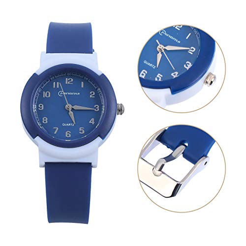 VILLCASE Relógio Luminoso Infantil à Prova D 'Água para Criança Relógio de Quartzo Meninos Meninas