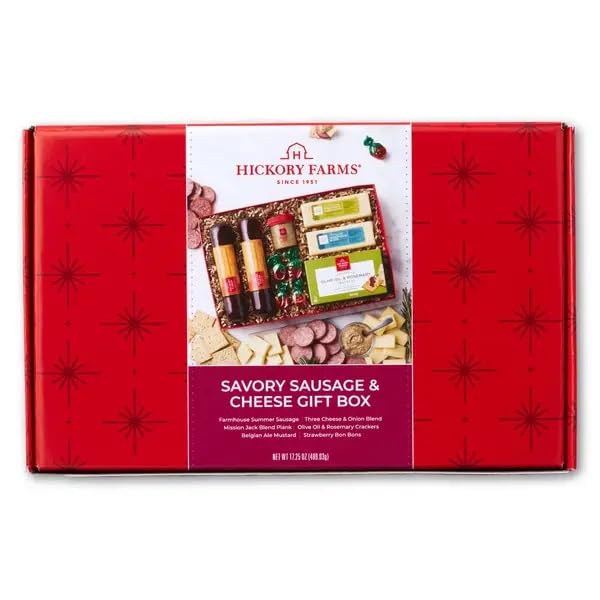 Hickory Farms Savory Sausage and Cheese Gift Box 17.25 oz