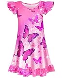 Sylfairy Girls Nightgowns, Unicorn Nightgown Princess Pajama Dresses for Girls Sleepwear Nightie Light Green