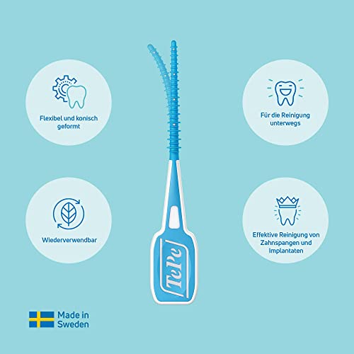 TePe EasyPick Dental Stick M/L / 1 x 60 Stück / Für eine einfache, tägliche Anwendung zwischendurch und unterwegs