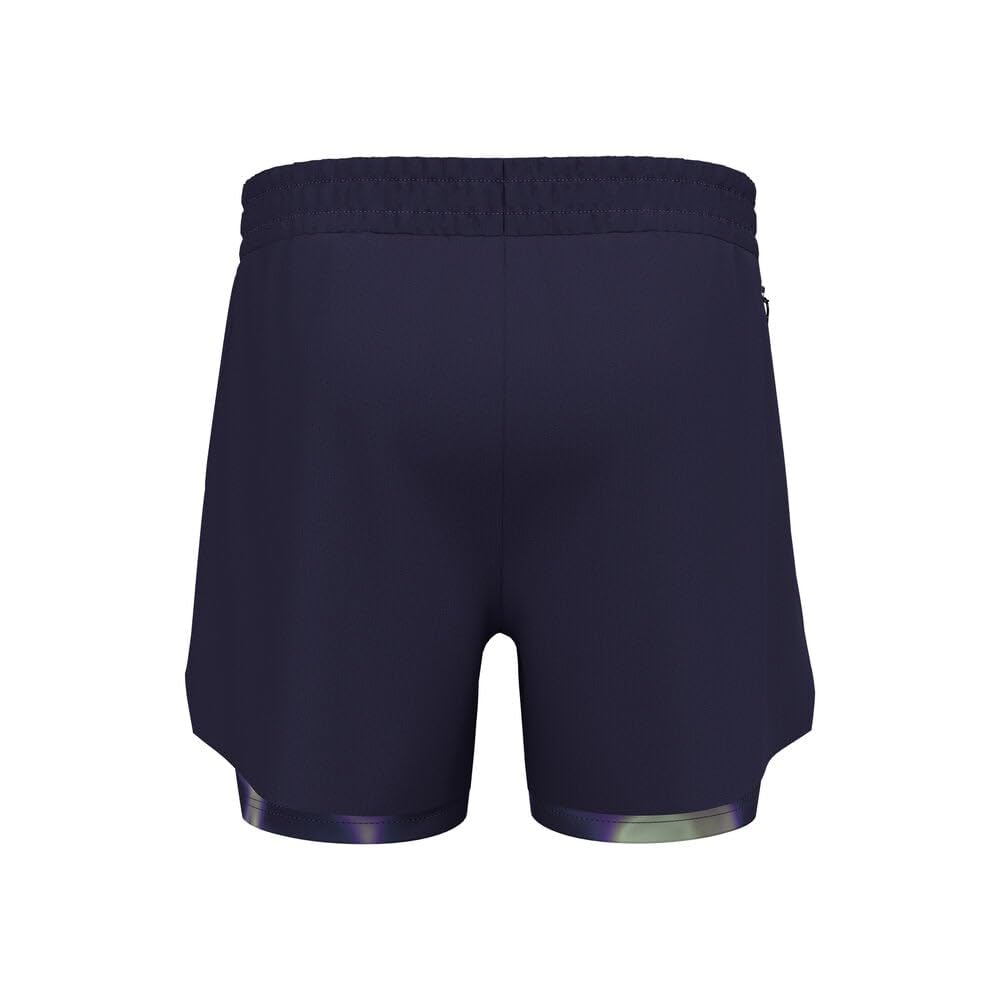 Odlo Herren Zeroweight Print 5In 2In1 Short Laufbekleidung Laufshorts Eclipse - Dunkelblau XL