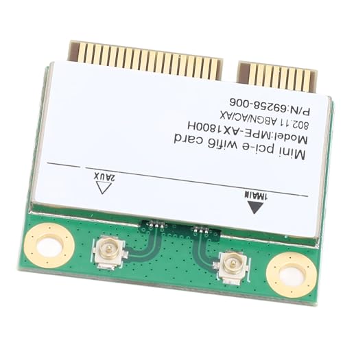 Tarjeta MPE AX1800H Mini PCIe WiFi 6 con Bluetooth 5.2, Chip RTL8852BE, 1800Mbps Doble Banda (574Mbps 2.4GHz + 1200Mbps 5GHz) para Android Linux PC Escritorio Portátil miniatura 6