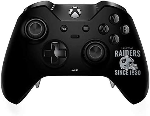 Skinit Decal Gaming Skin Compatible with Xbox One Elite Controller - Officially Licensed NFL Las Vegas Raiders Helmet Design