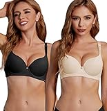 ♡【Damen-BHs】-- Der Stoff ist weich und glatt, atmungsaktiv und nicht stickig und liegt angenehm auf der Haut.