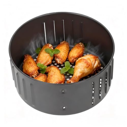 Cestello Di Ricambio Per Friggitrice Ad Aria Da 2,6 Litri, Cestello Per Friggitrice Ad Aria Con Rivestimento Antiaderente Universale Con Funzione Di Scarico, Cestello Scolapiatti