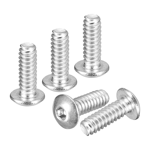 DTGN #4-40x5/16 Viti A Testa Svasata Con Innesto Esagonale - Confezione Da 100 Pezzi - Ideali Per Bici Da Strada Mountain Bike Auto Moto - Acciaio Inossidabile 304 Finitura Bianca