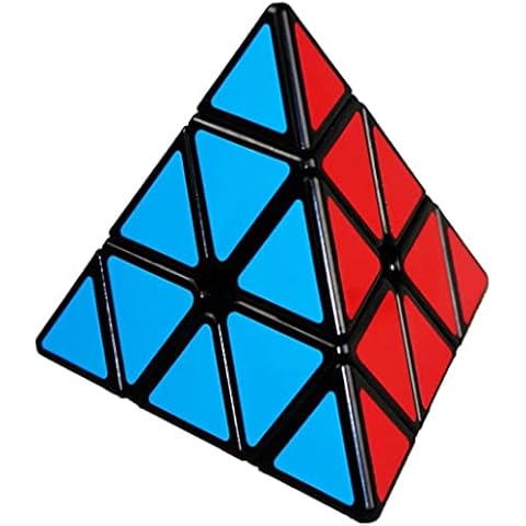 Pyramid Magic Speed Cube Rainbow Dysmorphism Magic Cube Twist 3x3 Stickerelss Speed Cube Puzzle Toys by YUNTENG Cover