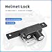 Motorcycle Helmet Lock, for BMW R Nine T R9T Scrambler 2014-2024, Anti Theft Lock Helmet Safety Lock Specific mounting Position, Keys 2PC (Black)
